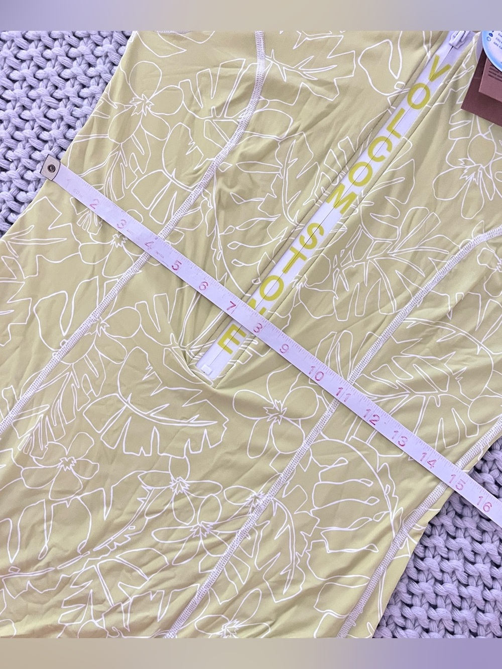 VOLCOM X COCOHO• TROPICOCO BODYSUIT ONE-PIECE SWIMSUIT CITRON - Picture 8 of 9